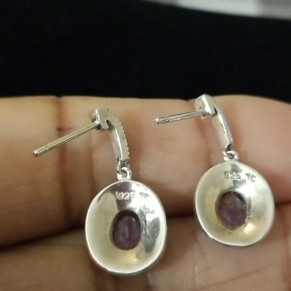 925 Silver Dangle Earrings - Picture 4 of 6
